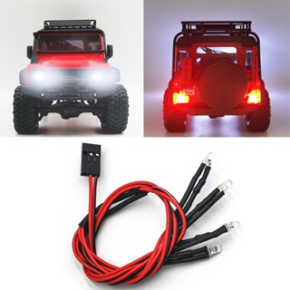 ชุดไฟหน้า และไฟท้าย LED สําหรับรถไต่หินบังคับ 1/18 Traxxas TRX-4M Bronco Defender