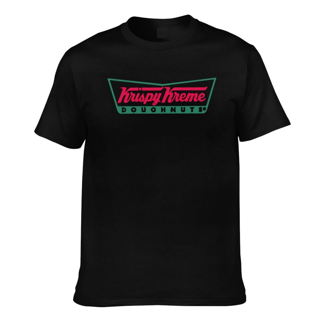 แฟชั่น Krispy Kreme Donut Dunkin Doughnut Humor Coffee Men เสื้อยืดผ้าฝ้ายแท้