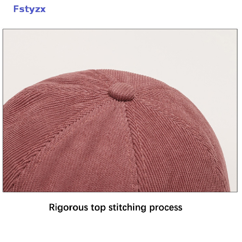 Fstyzx หมวกผ้าฝ้าย ไร้ขอบ ปรับหัวเข็มขัดได้ แนวสตรีท ลําลอง แบบพกพา สไตล์ฮิปฮอป แฟชั่นสําหรับผู้ชาย
