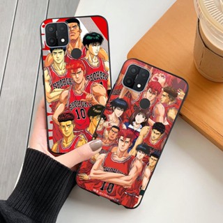 เคสโทรศัพท์มือถือ ซิลิโคนนิ่ม TPU กันกระแทก ลาย Slum Dunk สีดํา สําหรับ OPPO A3s A5 A5s A7 A8 A9 A12 A15 A16 A32 A33 A35 A36 A52 A53 A54 A55 A56 A57 A59 A73 A74 A91 A93 A94 A95