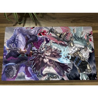 Yugioh Duel Playmat Fur Hire Deck TCG CCG แผ่นรองเทรดดิ้งการ์ดเกม ฟรีกระเป๋า