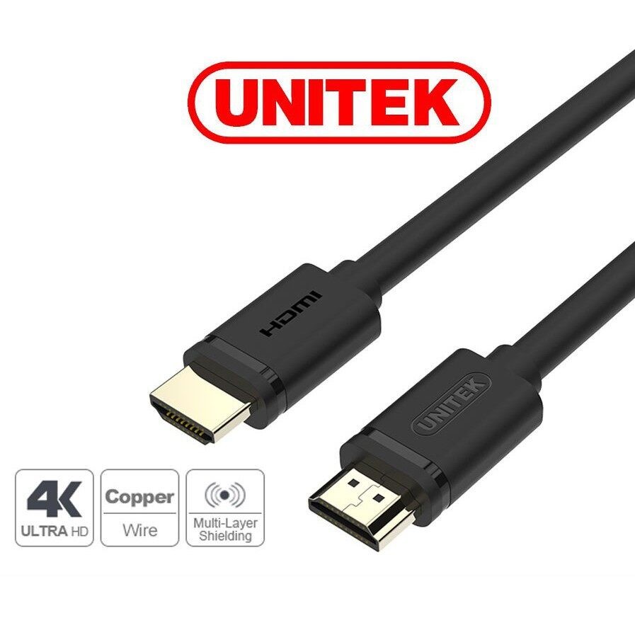 Unitekสาย HDMI 2.0 Cable 4K/60p with HDR10&32Audio Channels Y-C137M/Y-C136M  V1.4 คุณภาพสูง รองรับ 4