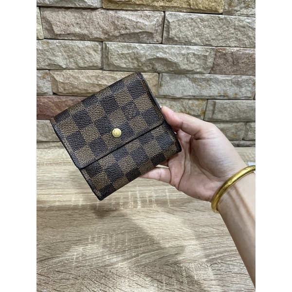 กระเป๋าสตางค์ LV Toile Damier Portefeuille Elise Purse Wallet