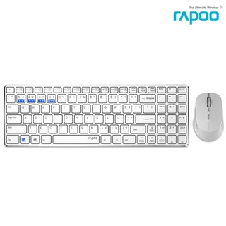 Rapoo 9300M Multi-mode Wireless Keyboard and Mouse White