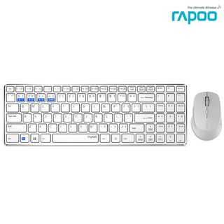 Rapoo 9300M Multi-mode Wireless Keyboard and Mouse White