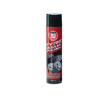 สเปรย์ยางรถยนต์ สเปรย์เคลือบยางดำ น้ำยาขัดยางดำ เคลือบเงายาง UT TYRE FOAM POLISH NO.3091 ขนาด 650 ml.