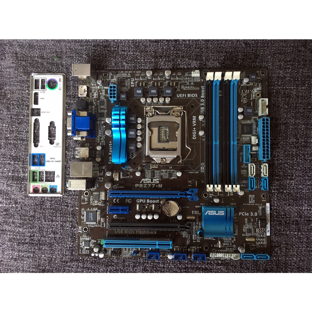 1155 ASUS P8Z77-M  มือสองพร้อมฝาหลัง