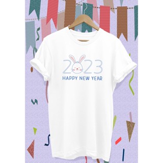 【2023】เสื้อยืดทีม Happy New Year 2023 ใส่กันเป็นทีมฉลองปีใหม่ ปีกระต่ายนี้