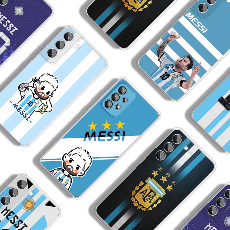 เคสโทรศัพท์มือถือแบบนิ่ม ลายฟุตบอล Messi สําหรับ Samsung A53 A13 A23 A33 A52 A52s A32 5G 2022