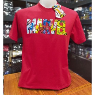 เสื้อยืดMarvel ลิขสิทธิ์แท้  สีแดง (สกรีนพิเศษ) N-856