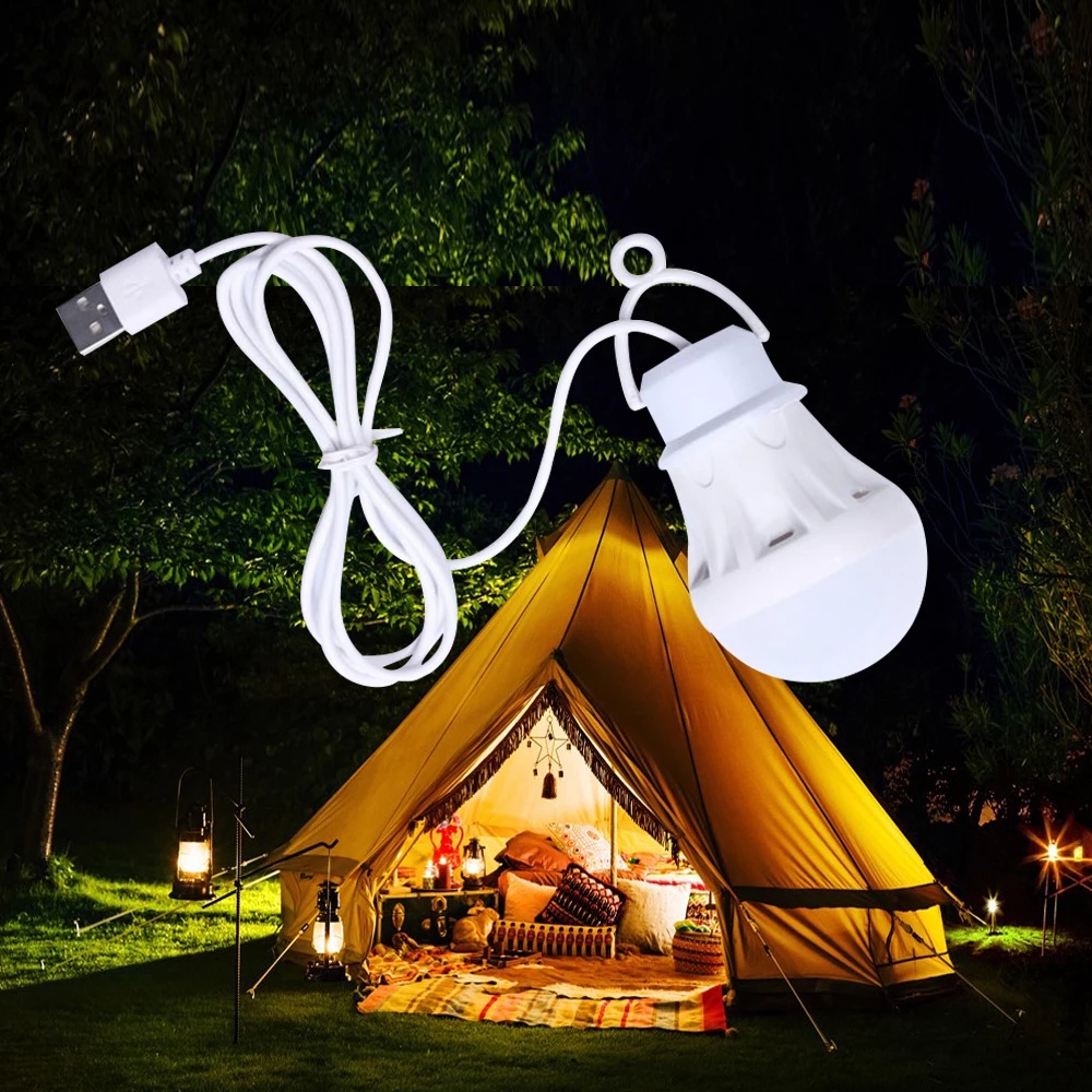 หลอดไฟ LED 3-12W ชาร์จ USB แรงดันไฟฟ้าต่ํา โคมไฟแขวนฉุกเฉิน สําหรับตั้งแคมป์ เดินป่า และนอกบ้าน โคมไฟพกพา ไฟฉาย / โคมไฟอ่านหนังสือ