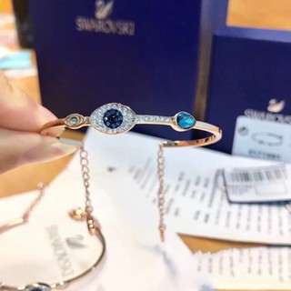 [ของแท้ พร้อมส่ง] Swarovski Eye of Devil SYMBOL สร้อยข้อมือ สําหรับผู้หญิง