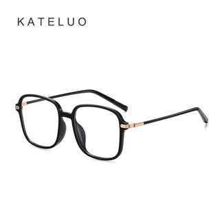 Kateluo TR แว่นตาสายตาสั้น เลนส์แบน ป้องกันแสงสีฟ้า สําหรับผู้ชาย และผู้หญิง B1833