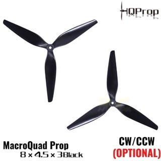 [ใบพัดโดรน 8นิ้ว] 1คู่ HQ MacroQuad Prop ใบพัด 8นิ้ว 8X4.5X3 Prop ใบพัดโดรน FPV Racing Drone Freestyle 1 ชุด 2ใบ CW+CCW