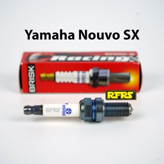 หัวเทียน BRISK PREMIUM LGS (4 เขี้ยว) แกนเงิน Yamaha Nouvo SX (SGL01ROA) รองรับน้ำมันเบนซิน95, แก๊สโซฮอล์ Made in EU