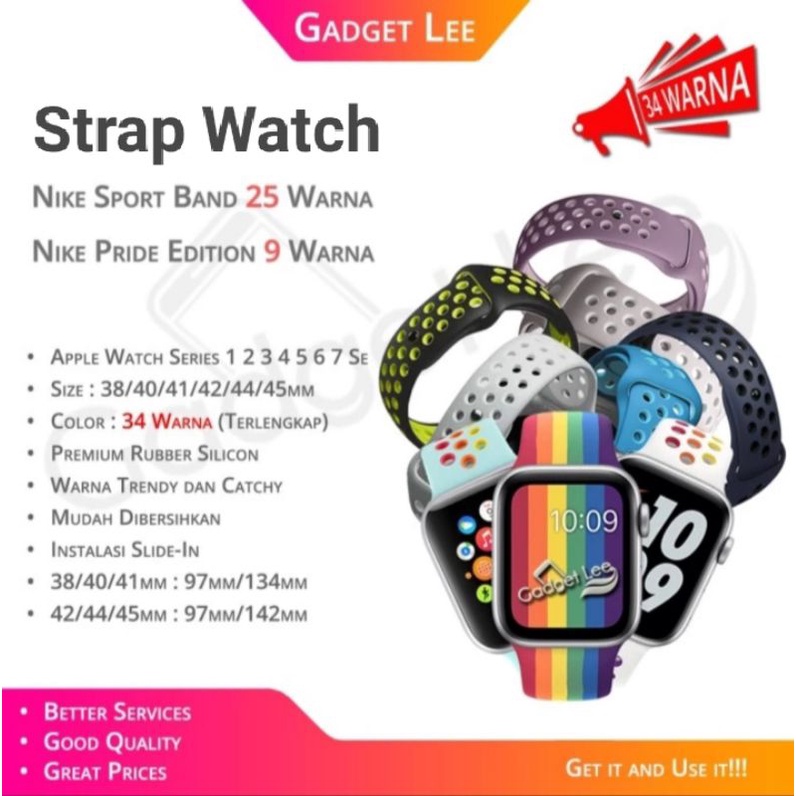 Apple Watch Sport Silicone Band Series 1st 1 2 3 4 5 6 7 8 9 10 11 SE2 SE3 Ultra Ultra2 Ultra3 38mm/