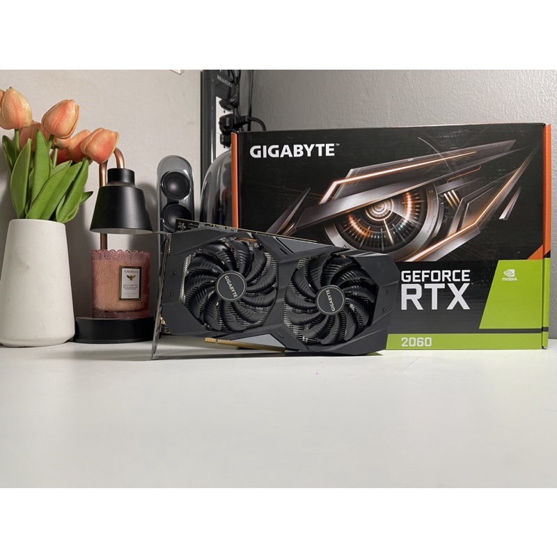 (การ์ดจอ)Gigabyte RTX2060 6GB DDR6 Windforce OC สภาพดี ครบกล่อง มีประกัน