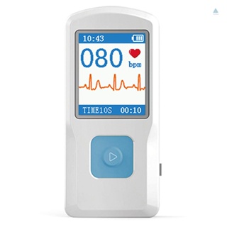 Tmt CONTEC PM10 เครื่องวัดอัตราการเต้นของหัวใจ แบบพกพา ECG EKG หน้าจอสี ECG ซอฟต์แวร์ USB PC ดูแลบ้าน