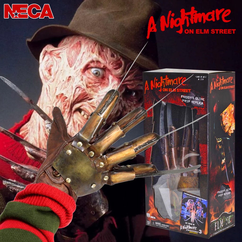 งานแท้ Neca A Nightmare on Elm Street 3 Dream Warriors นิ้วเขมือบ Freddy Krueger Glove Replica ถุงมื