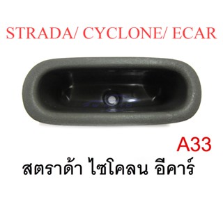 (1ชิ้น) หลุมดึงประตู มิตซูบิชิ อีคาร์ สตราด้า ไซโคลน 1984 - 2005 MITSUBISHI ECAR STRADA CYCLONE มือจับประตูในห้องโดยสาร