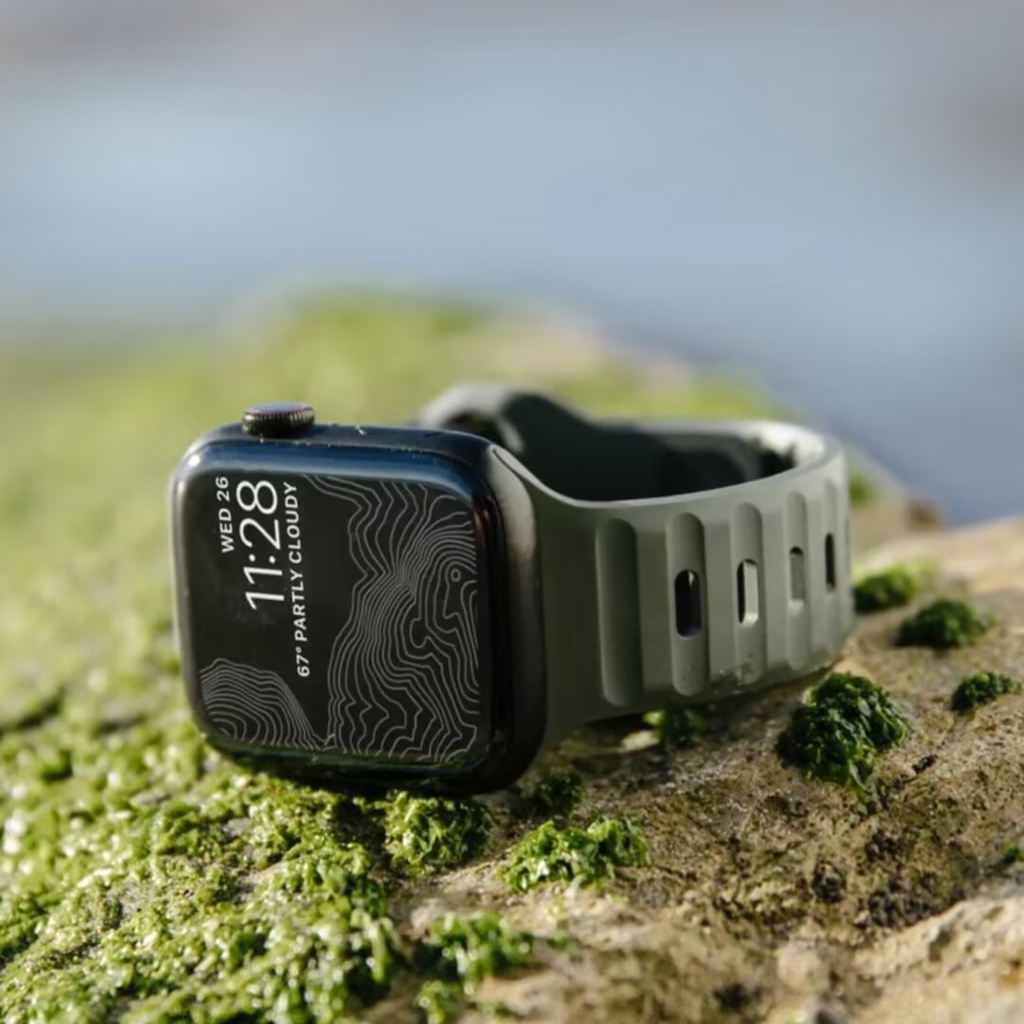 Nomad สายนาฬิกาสําหรับ Apple Watch 44 มม.40 มม.45 มม.41 มม.42 มม.38 มม.สร้อยข้อมือซิลิโคน Correa iWa