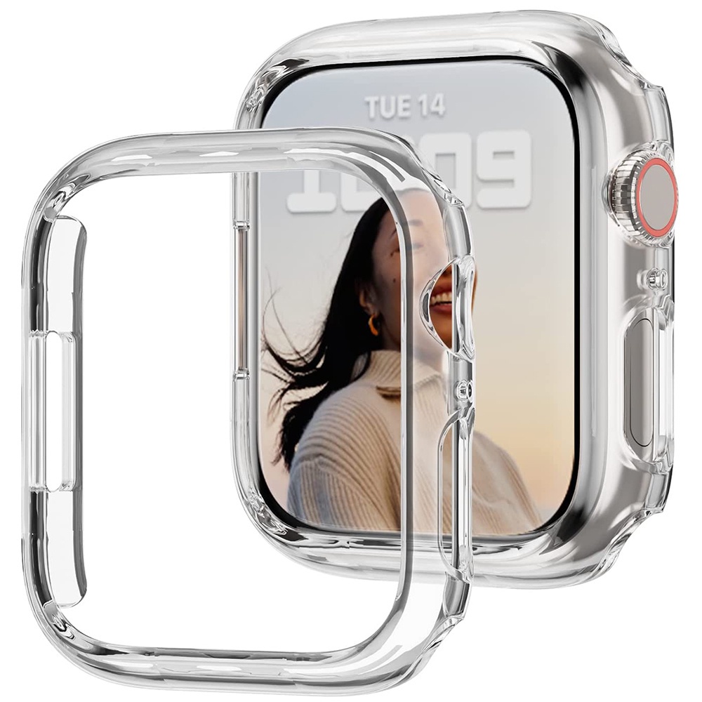เคสแข็ง PC แบบใส สําหรับ iWatch Ultra SE Cover Series 9 8 7 6 5 4 3
