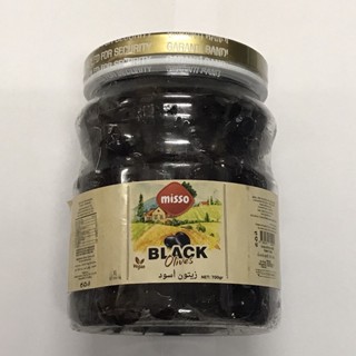 Misso Black Olives 700g มะกอกดำพร้อมรับประทาน แบรนด์มิสโซ ขนาด 700 กรัม