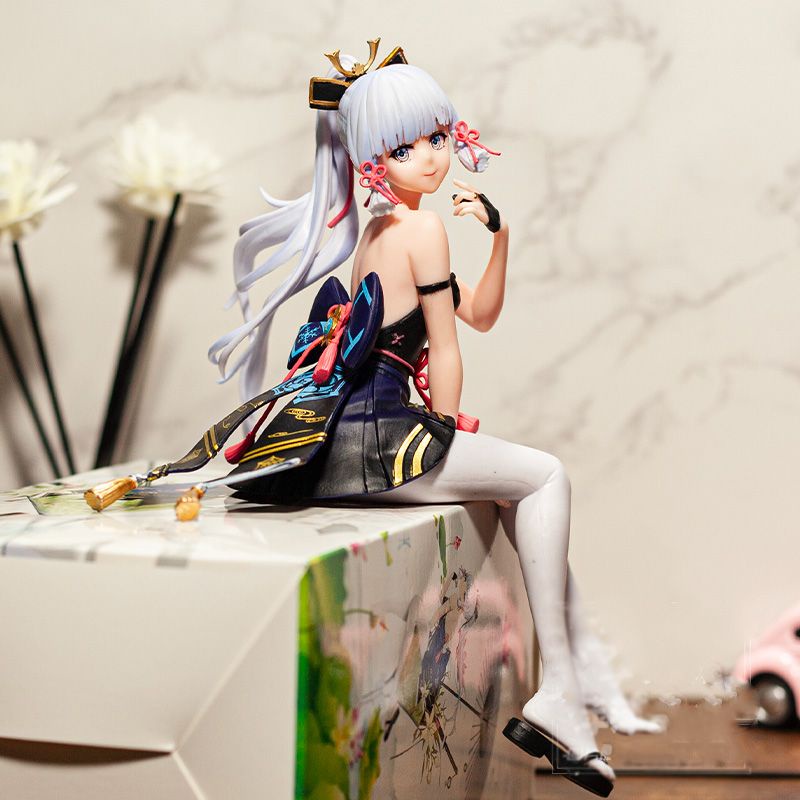 โมเดลฟิกเกอร์ อนิเมะ Game Genshin Impact Kamisato Ayaka Game Lady Egret Princess ของเล่นสะสม สําหรับเด็ก #4