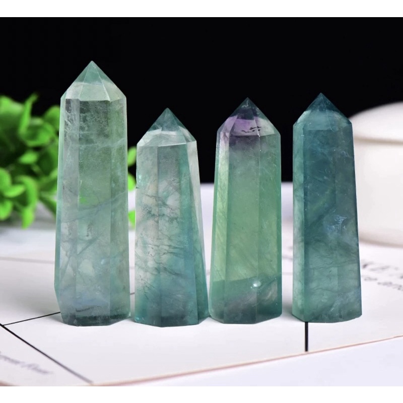1 Pc Natural Flourite Point, Chakra Tower, Blue Sodalite Tower, Quartz Obelisk, Healing Crystals, Meditation Crystal