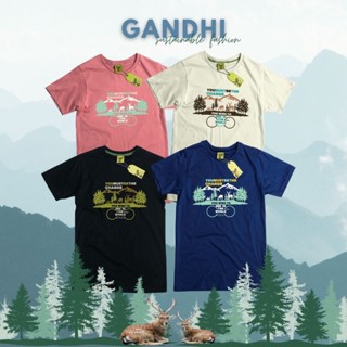 (ใส่โค้ดลดสูงสุด 150.-) เสื้อยืดครอบครัว รุ่นเบสิค ลาย GANDHI เสื้อยืดผู้ชาย เสื้อเด็ก เสื้อรักษ์โลก by ACTs Of Green