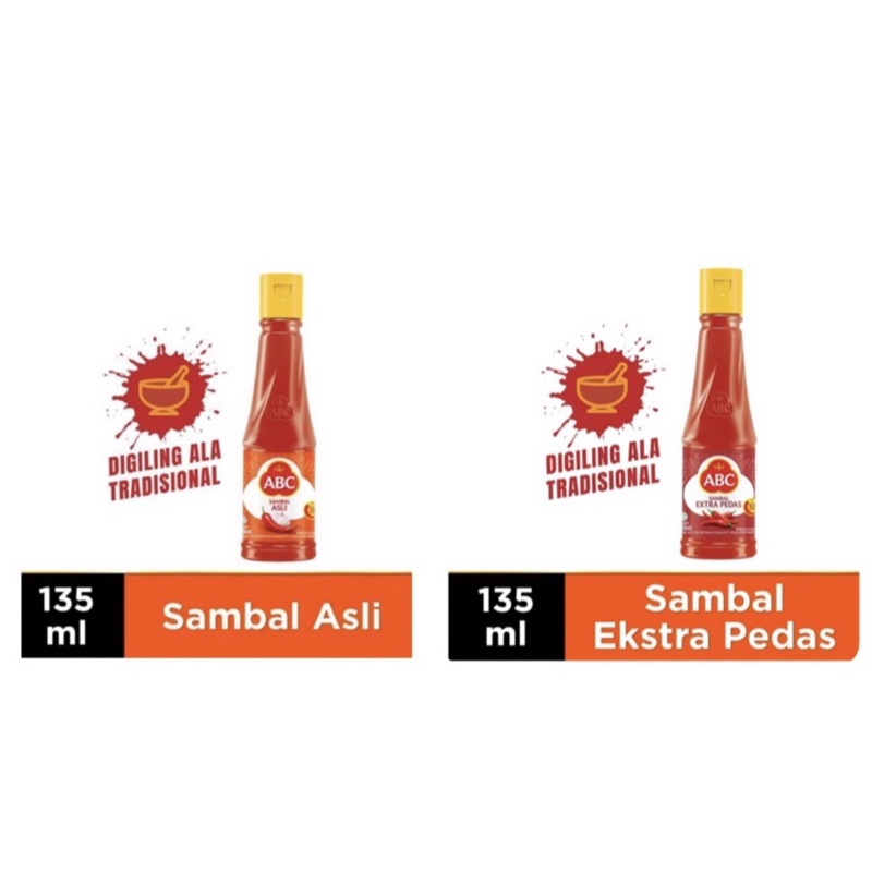 ABC Sambal Asli & Sambal Extra Pedas (135ml)