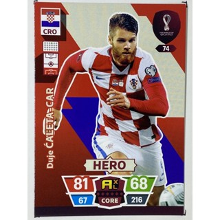 การ์ดนักฟุตบอล Duje Caleta-car ฟุตบอลโลก world cup 2022 การ์ดสะสม croatia การ์ดนักเตะ โครเอเชีย