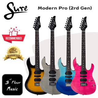 Sure Modern Pro (2rd Gen) Electric Guitar กีต้าร์ไฟฟ้า ทรง Modern Pickup HSH 24 เฟรต แถมฟรี ปิ๊ก กีตาร์ กระเป๋า