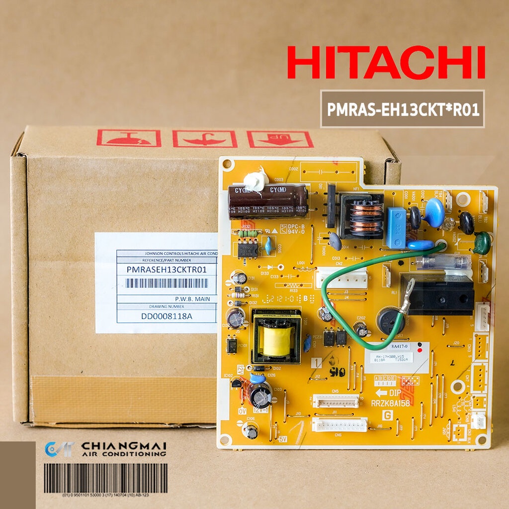 PMRAS-EH13CKT*R01 แผงวงจรแอร์ Hitachi บอร์ดคอยล์เย็นแอร์ รุ่น RAS-EH13CKT, RAS-EJ13CKT, RAS-NH13CLT