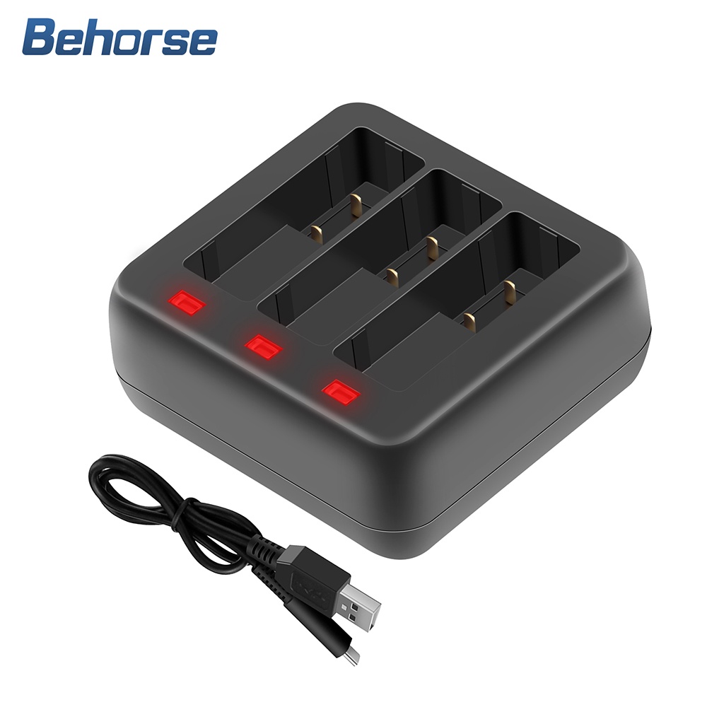 Battery Charger Hub Battery LED Charger Camera Battery USB Chargung Hub For D.ji OSMO Action 3อุปกรณ