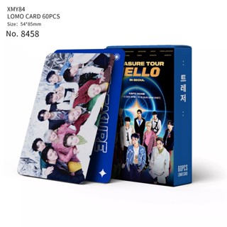 LOMO CARD 60P TREASURE: HELLO การ์ดโลโม่ เทรเชอร์ แบบ 2 ด้าน 60 ชิ้น/กล่อง โค้งมน ไร้ขอบ โฟโต้การ์ด ขนาด 8.7×5.7cm KPOP