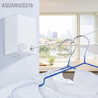 Aquarius316 สายเชือกสเตนเลส ยืดหดได้ 4.2 เมตร สําหรับตากผ้า ตากผ้า ที่ระเบียงบ้าน