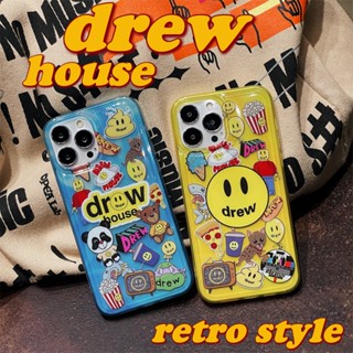 Colourful DREW HOUSE phone case for iphone 14 14plus 14pro 14promax 13 13pro 13promax OFFICIAL NEW Street Fashion brand translucent Soft shell case Cute Cartoon 12 12pro 12promax 11 11promax 2023 New Design phone case INS popular style retro style