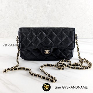 กระเป๋ามือ1CHANEL  Wallet With Chain GHW