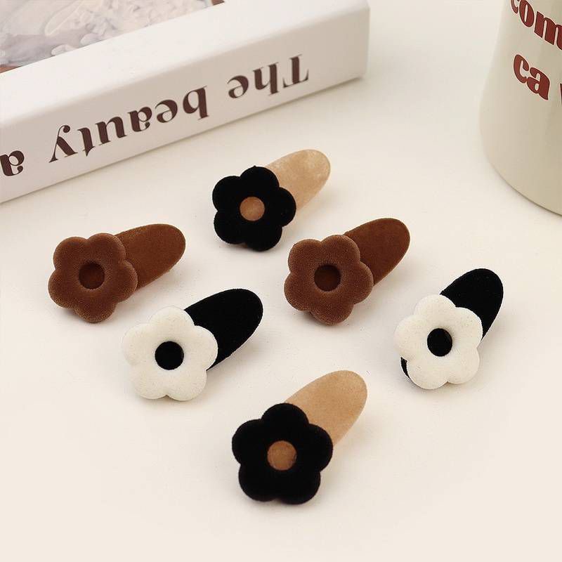 GIT-กิ๊ฟติดผม กิ๊ฟติดผมผ้ากำมะหยี่ ลายดอกไม้แฟชั่น🌸พร้อมส่ง