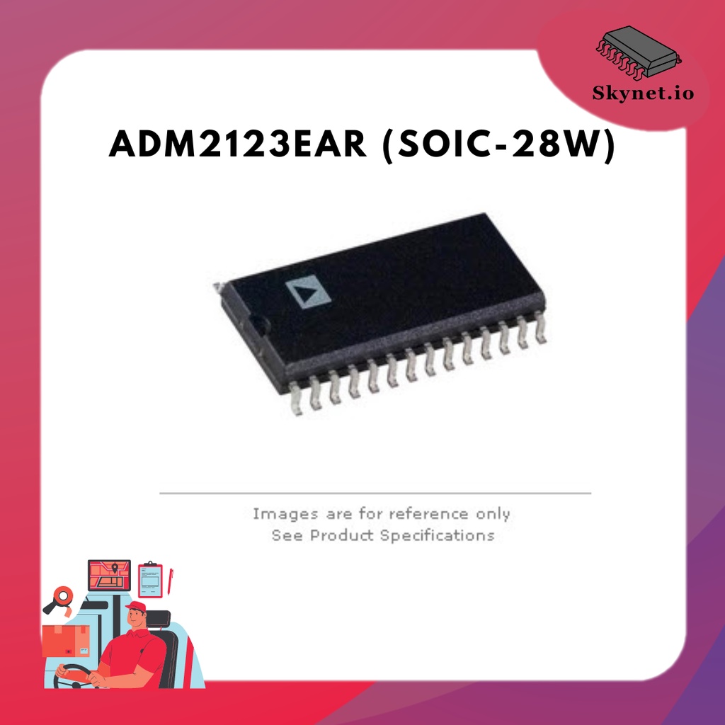 ADM2123EAR (SOIC-28W)  EMI/EMC-Compliant, 15 kV ESD Protected, RS-232 Line Drivers/Receivers