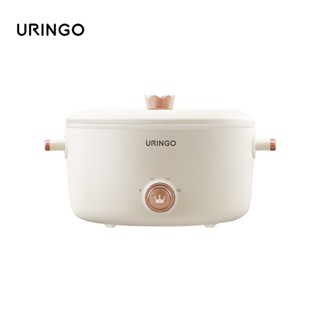 Uringo หม้อหุงข้าวไฟฟ้า อเนกประสงค์ เคลือบสารกันติดหม้อชั้นใน กระทะร้อน 3 ลิตร 5 ลิตร