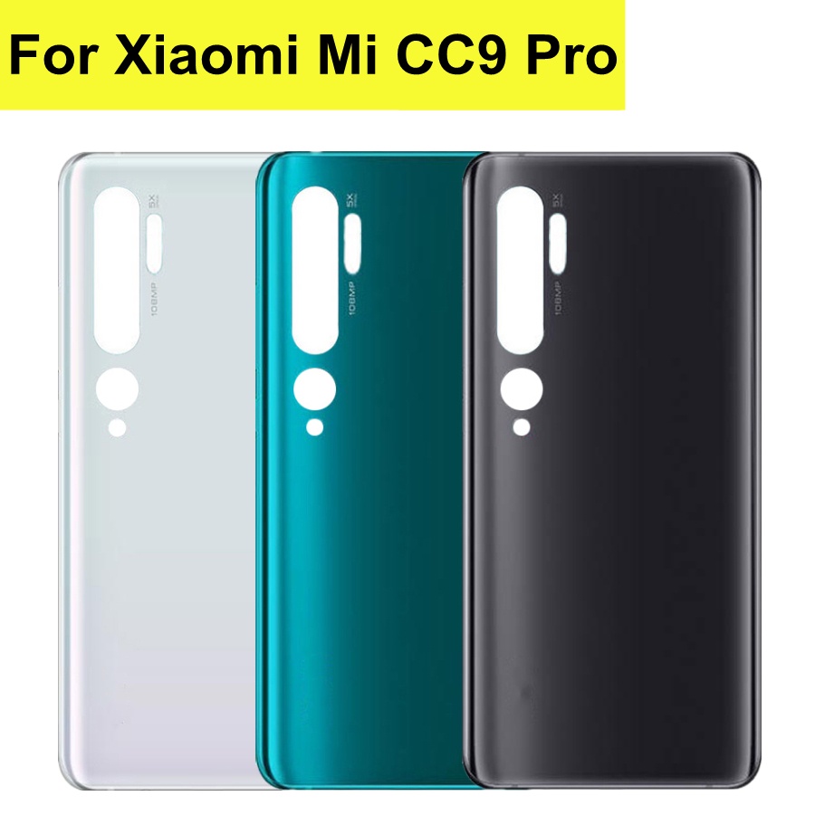 6.47" สําหรับ Xiaomi Mi CC9 Pro ฝาหลังแบตเตอรี่ CC9 Pro ด้านหลังกระจกประตูสําหรับ Xiaomi Xiaomi Mi C