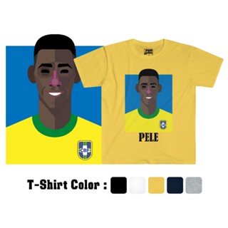 PSM เสื้อยืดลายนักฟุตบอล เสื้อลาย Pele