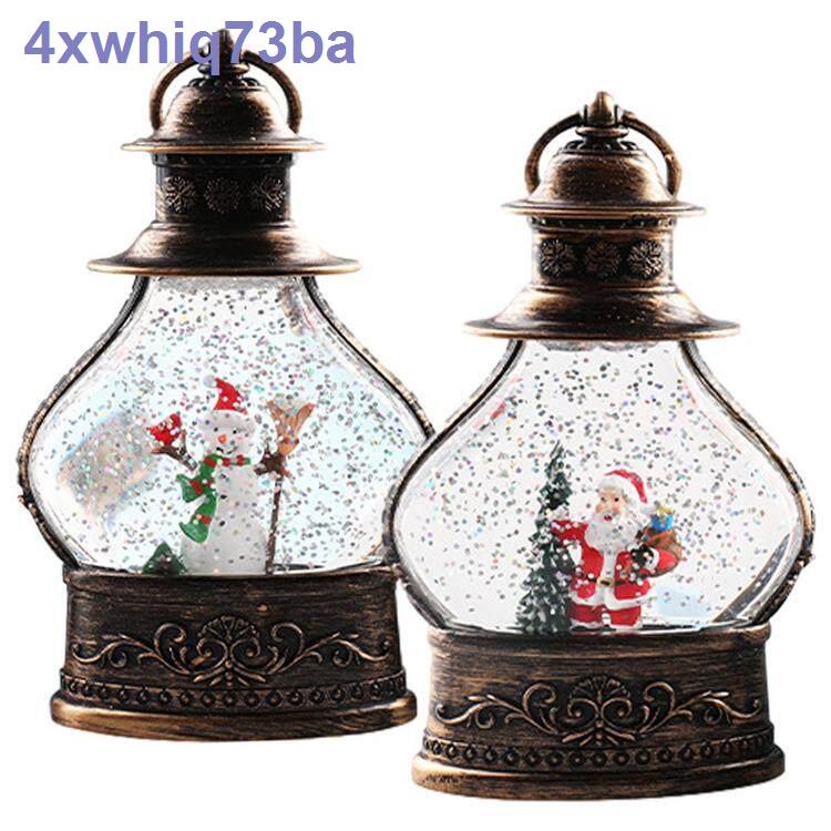 Christmas Water Lantern Sparkling Snow Globe Christmas LED Lanterns
