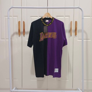 เสื้อยืด พิมพ์ลายโลโก้ Lakers Frint 24s คุณภาพดีที่สุด แฟชั่นสําหรับชาย และหญิง