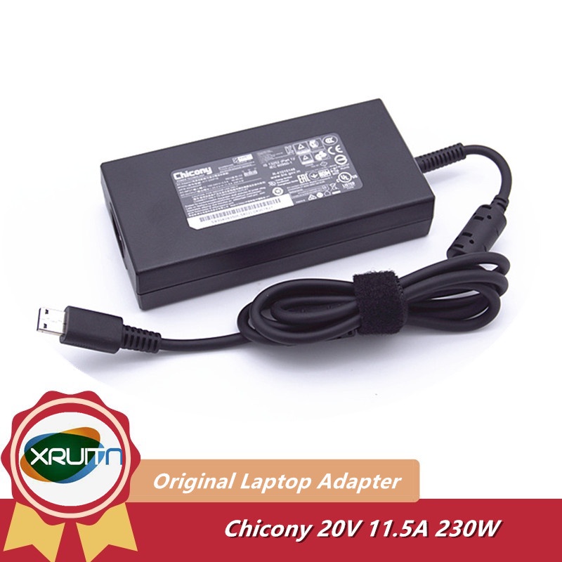 Original Chicony 230W 20V 11.5A A17-230P1B A230A037P AC Power Adapter สําหรับ MSI GE66 RAIDER 10SGS-