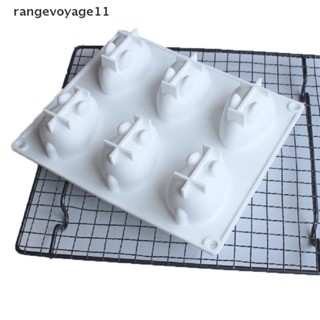 [rangevoyage11] แม่พิมพ์ซิลิโคน รูปกระต่าย 3D สําหรับตกแต่งเค้ก มูส 6 รูปแบบ [TH]