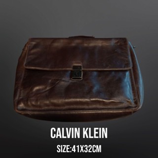 กระเป๋าเอกสารcalvin kleinแท้ กระเป๋าหนังแท้#17