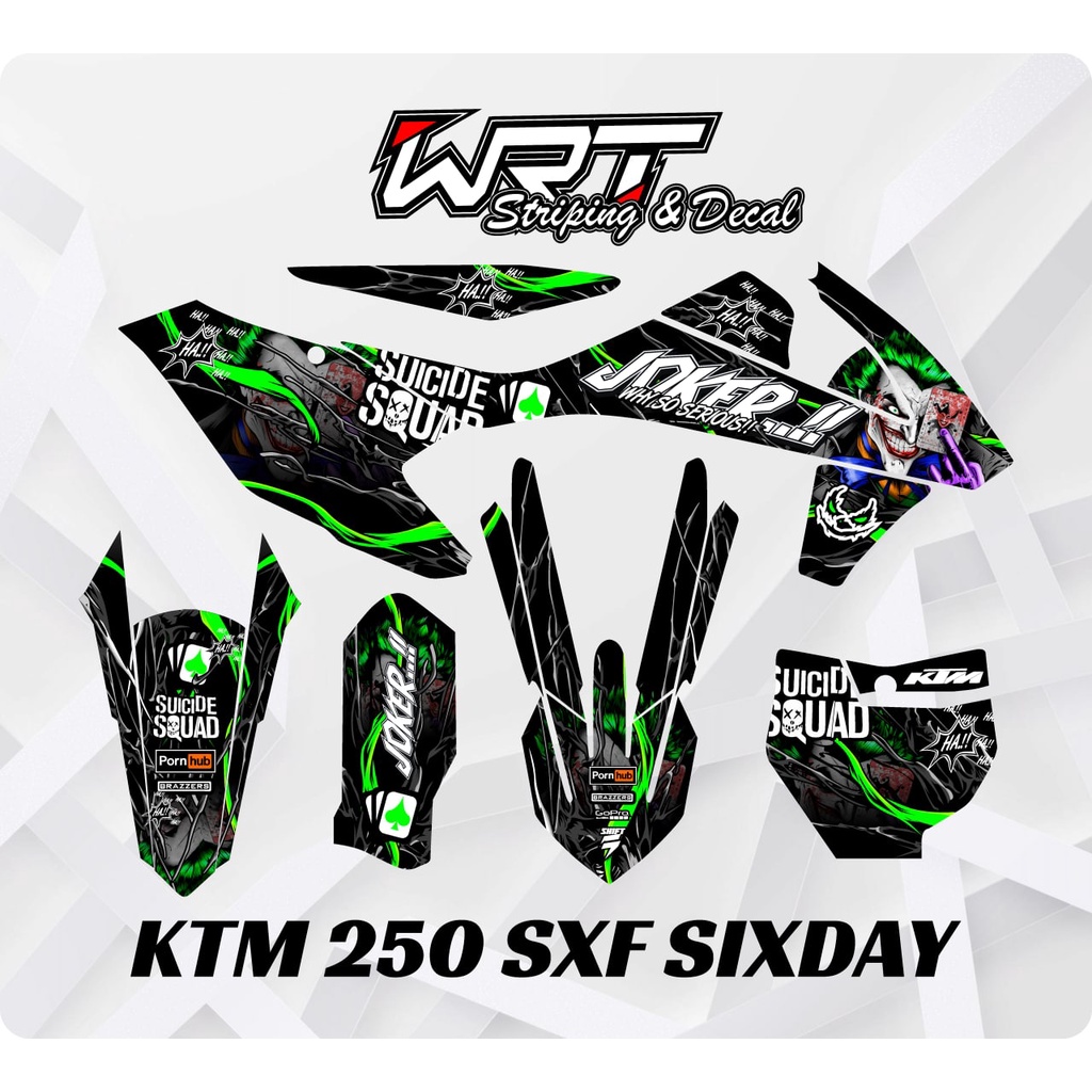 สติ๊กเกอร์โฮโลแกรม KTM 250 - สติ๊กเกอร์โจ๊กเกอร์ KTM 250 2017